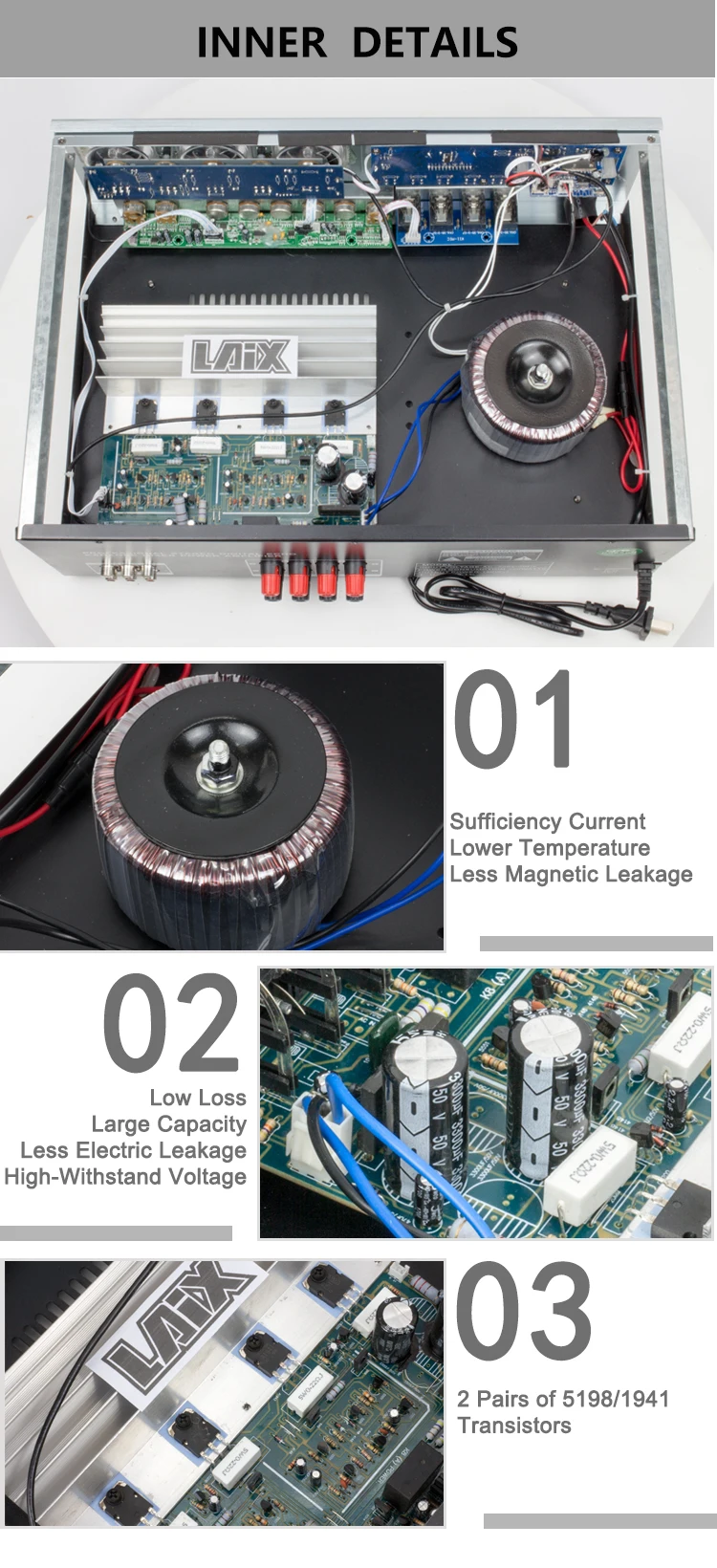 Laix Lx100 Amplificada Profissional Amplificadas Home Stereo Best 2