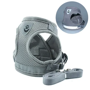 Image of Wholesale Adjustable Mesh Leash Reversible No Pull Dog Harness Vest