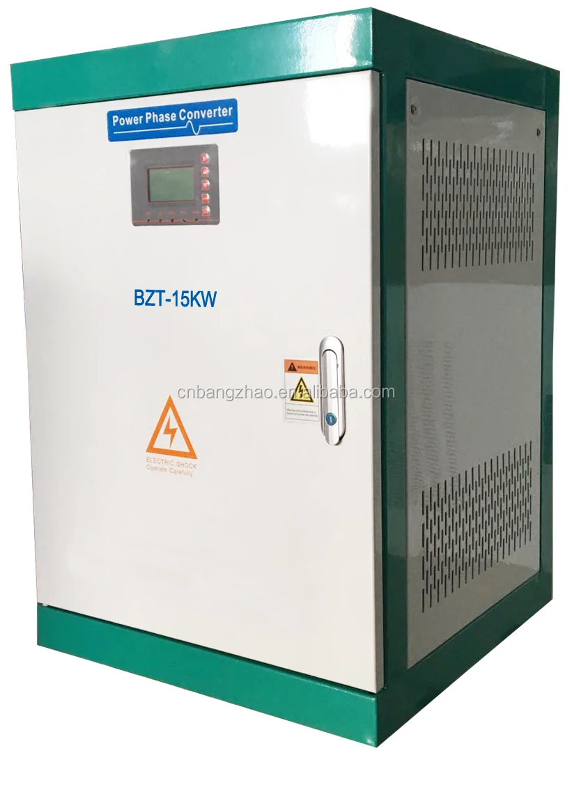Digital Phase Converter Single Phase To Three Phase 12kw 15kw 18kw 20kw