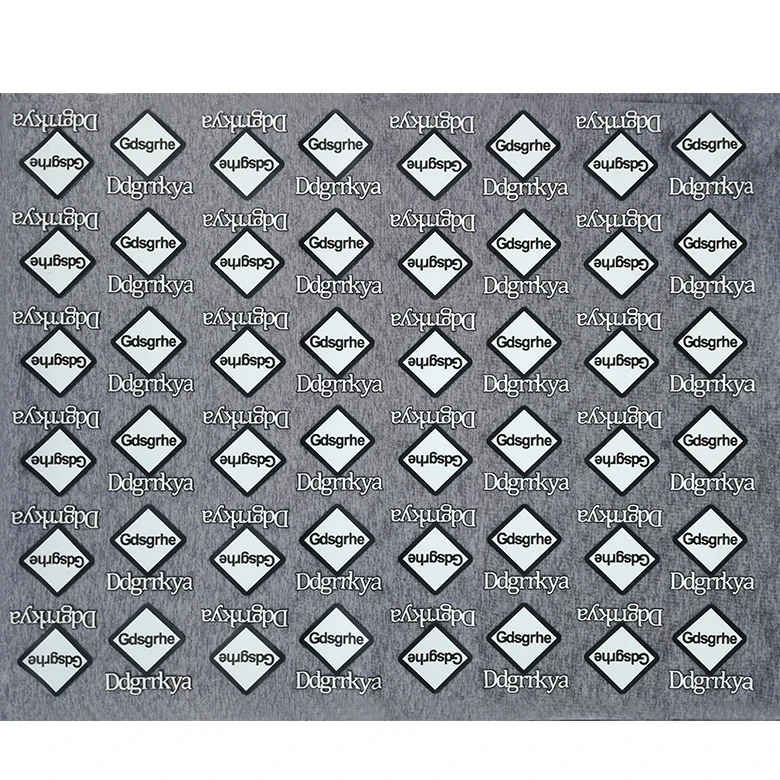 2021 free sample iron on logos sticker heat transfer 3d for clothing