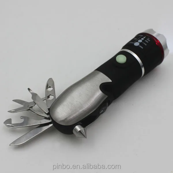

Safe torch Multifunctional Emergency kitTool LightZoom Flashlight