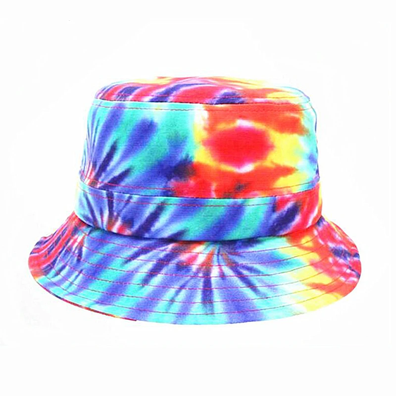 rainbow bucket hat