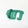 Custom metal belt buckle loose strap aluminum alloy adjustment buckle precision stamping, polishing, oxidation green