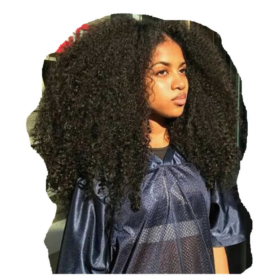 

Free part natural hair lace frontal wig 250% density virgin mongolian kinky curly hair wigs