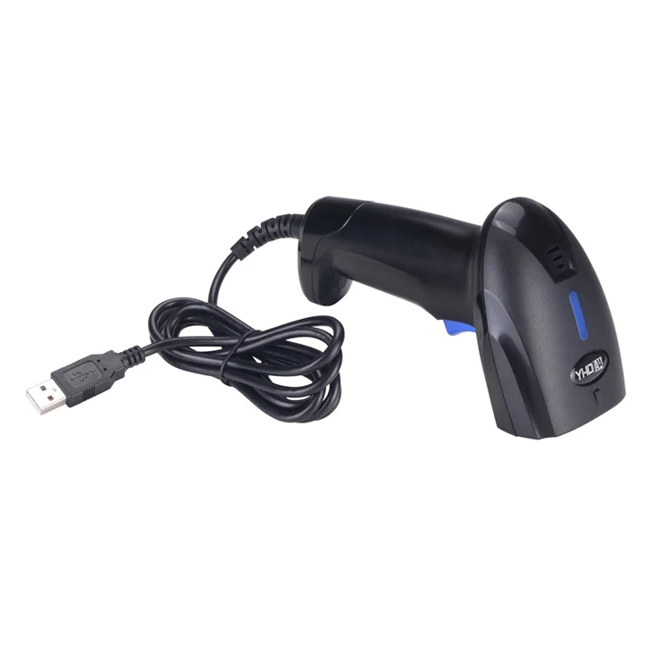 

Handheld Laser 1D Barcode Scanner Wired Automatic Scanning USB Bar code Reader with Stand for Supermarket