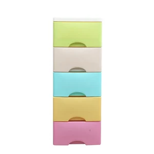 Image of Storage Cabinet Drawer Baby Cupboard Foldable Kid Organizer Plastic Wardrobe
