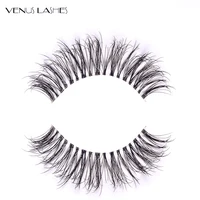 

Hot selling styles Korean PBT fiber lashes faux human hair wispy wholesale false eyelashes