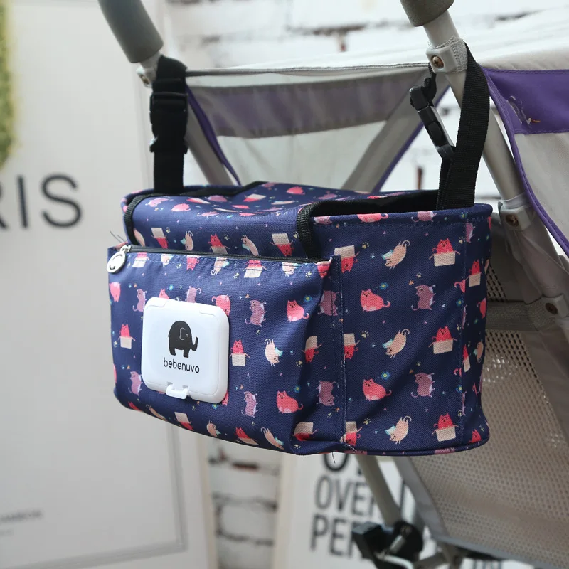

Portable hanging bag baby stroller organizer bag, Multi-color