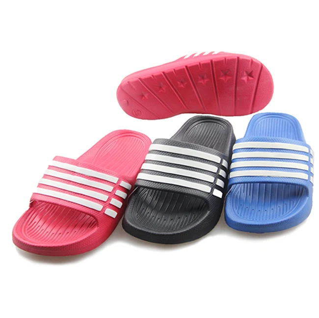 

Factory Cheap Children EVA Striped Color Slippers For Boys Girls Baby Infant Striped Band Slippers Color Men, Custom color