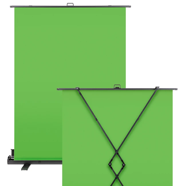 

Floor Rising Portable Collapsible Chroma Key Panel Green Screen With Removal Crease Free Canvas