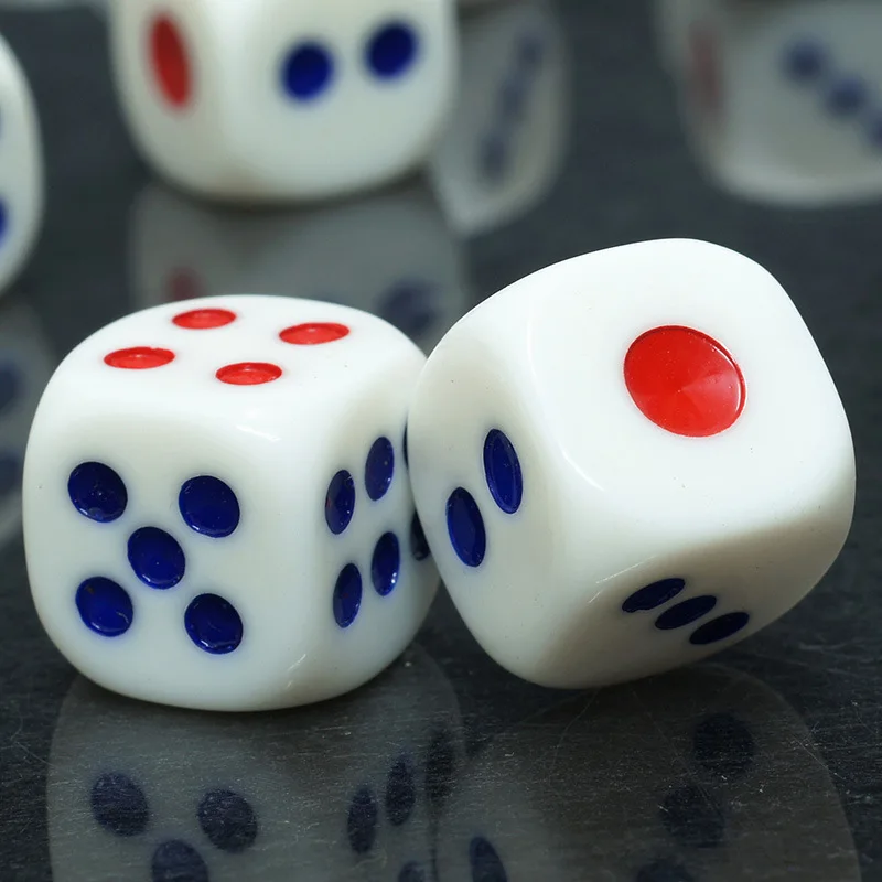 所有行业  体育娱乐  赌博 骰子 产品名称 环保塑料丙烯酸白色圆形