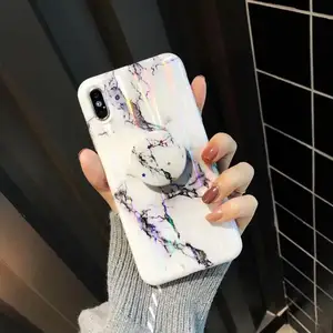 Laser Marble Kickstand Case iPhone X 7 8 Max XR