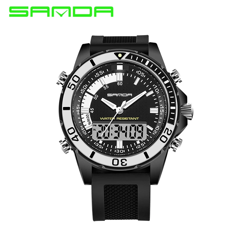 

Sanda 003 Watches Top Luxury Branded Army Men Wristwatch 3atm Waterproof Men's Digital Sport Watch, N/a