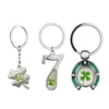 Custom Good Luck Keyring Four Covers Leaf Keychain AD1958