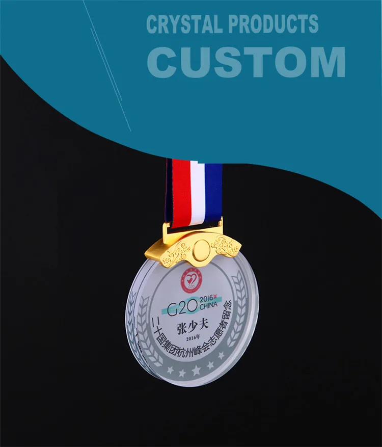 Custom medals and trophies football medal wholesale cheap custom metal logo 3D round running sports medal
