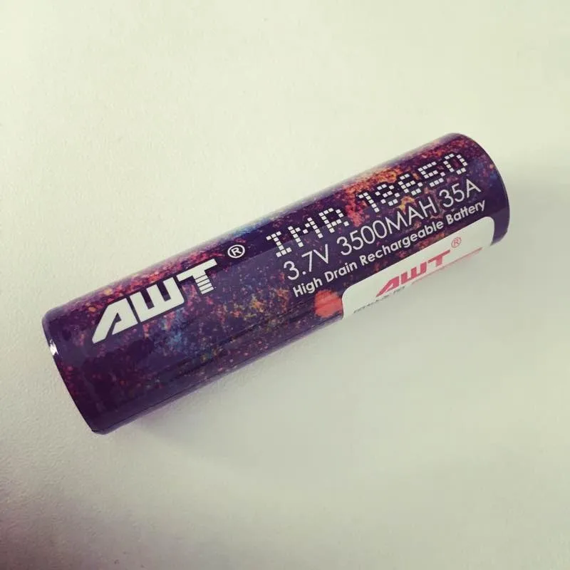 Awt Batteries 18650 3500mah 35a 3.7v Lithium Rechargeable Battery 3.7v