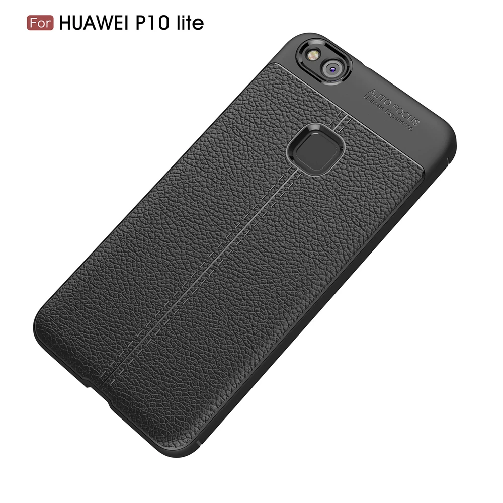 2017 New Design Carbon Fiber Lichee Pattern For Huawei P10 Lite Soft TPU Case For Huawei P10 Lite