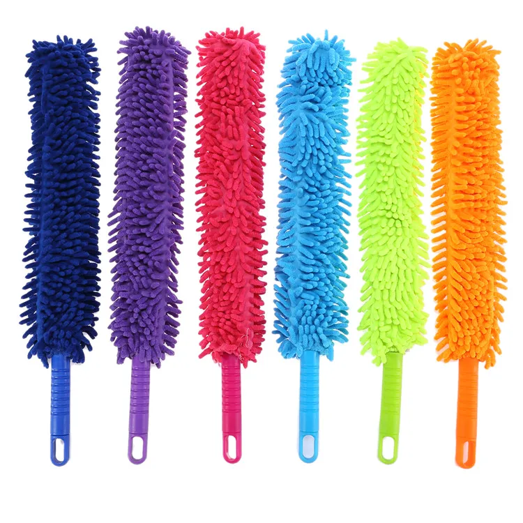 Exterior Interior Cleaner Microfiber Car Duster With Bendable Handle