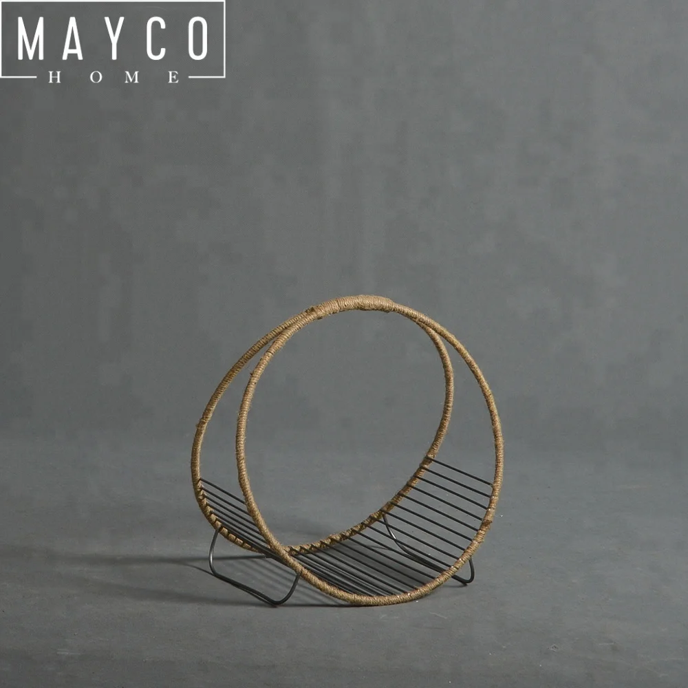 

Mayco Vintage Handicraft Stackable Iron Wire Hanging Storage Basket, Silver