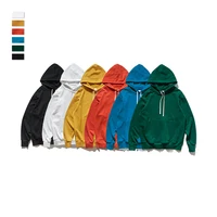 

Wholesale high quality fleece hip hop streetwear custom logo hoodie printing black men's oversized pullover hoodie