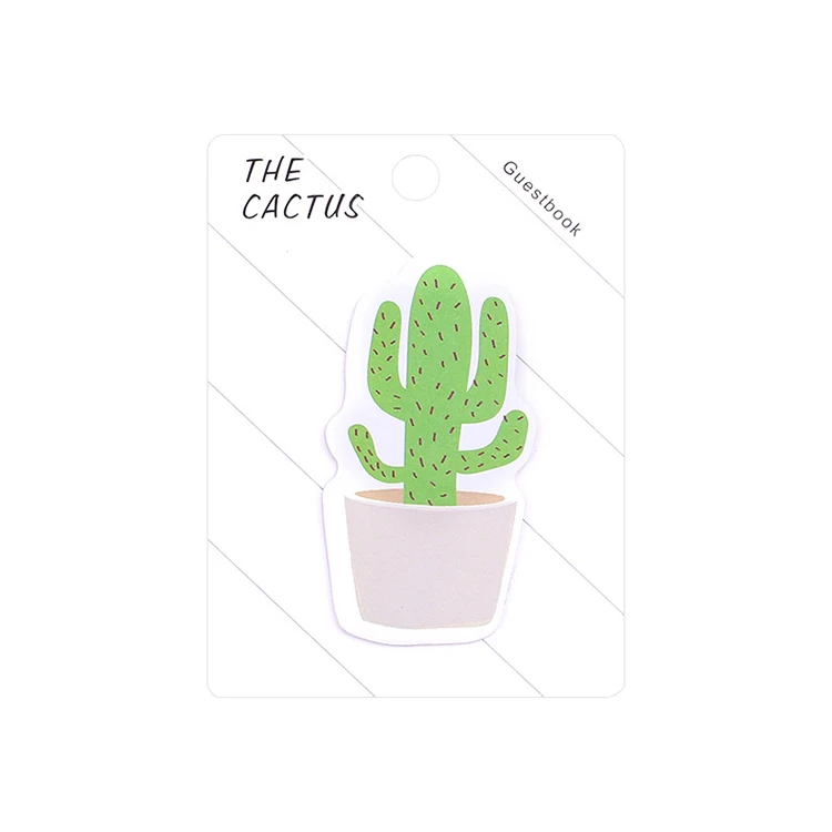 Cactus Lovely Memo Pad Sticky Notes Paper Self-Adhesive Pads Stationery Supplies