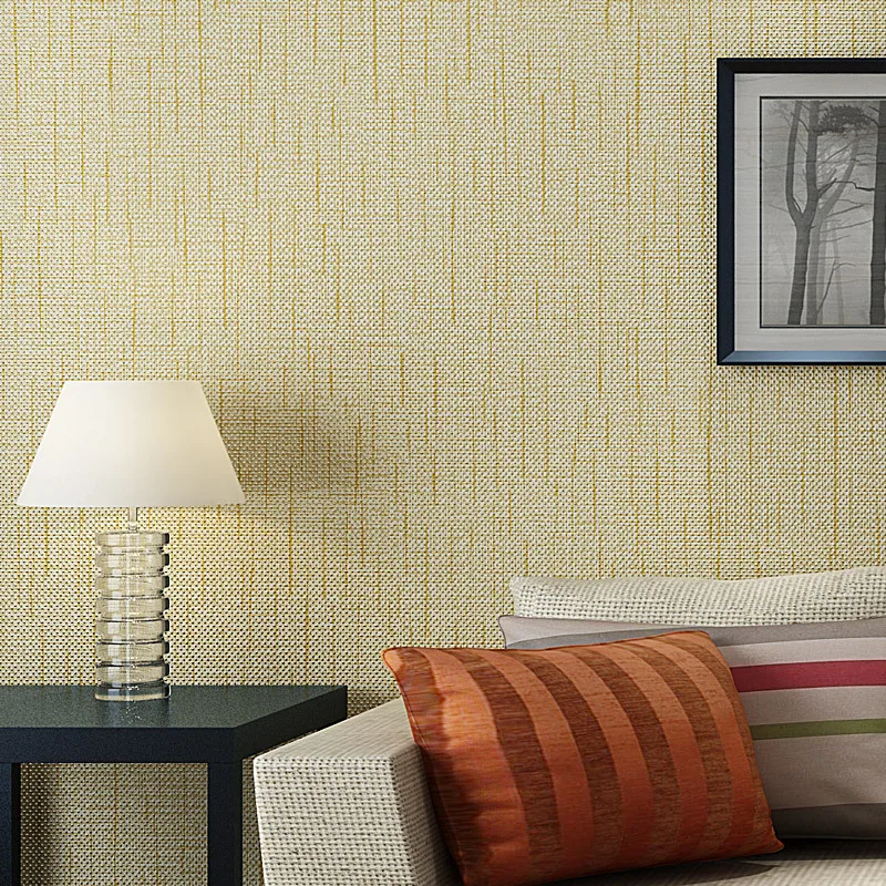 non woven wallpaper roll American straw texture wallpaper for living room bedroom backdrop papel  