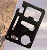 Mini 11 in 1 Stainless Steel Multi Pocket Credit Card Tool Portable Outdoor Survival Wallet Card Tools
