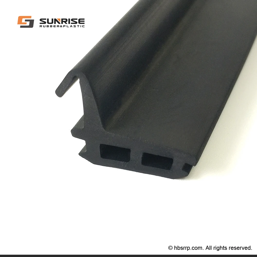 
black EPDM seal strip profile extrusion for aluminum window and door 