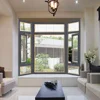 aluminium casement double glazed windows with blinds inside