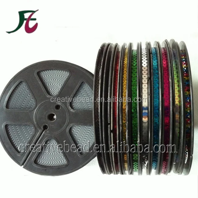 

3MM -7MM EMB pet sequin reel sequin tape color sequins