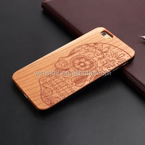 

Custom Design Laser Engraving Smart Mobile Wood Blank phone Case for iPhone 6