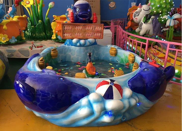 New Fishing Equipment Amusement Park Indoor Children's Fishing Pond Pool Games with Fishing Rods From China Factory Three Plus