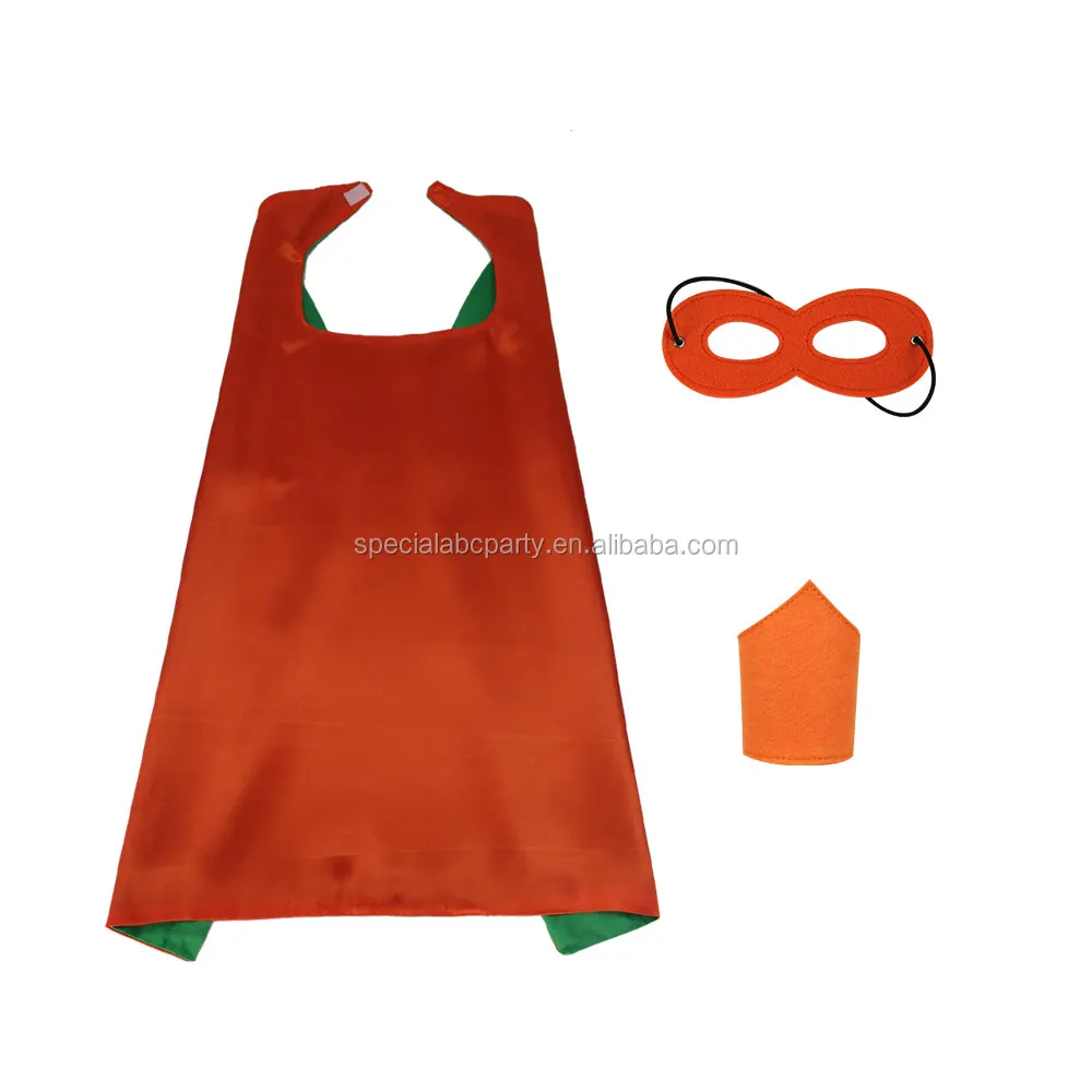 Speciale ODM Cappe E Maschere E Paramani Reversibile A Due Colori Per I Bambini Supereroe Decorazioni