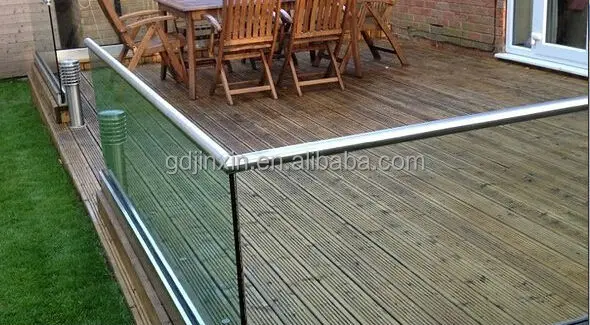 Edelstahl u profil glasgeländer system balkon glasgeländer designs ...