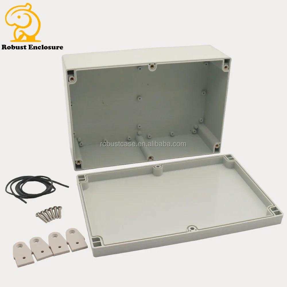 Boîtier de boîte de jonction bricolage en plastique électronique ABS 240x160x90mm Gris 