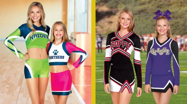 Ladies Glee Cheerleader Costume School Girl Full Outfits Fancy Dress Uniform 