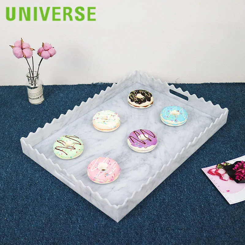 UNIVERSE 3 section round serving clear wedding cake serving candy serving acrylic amenity tray