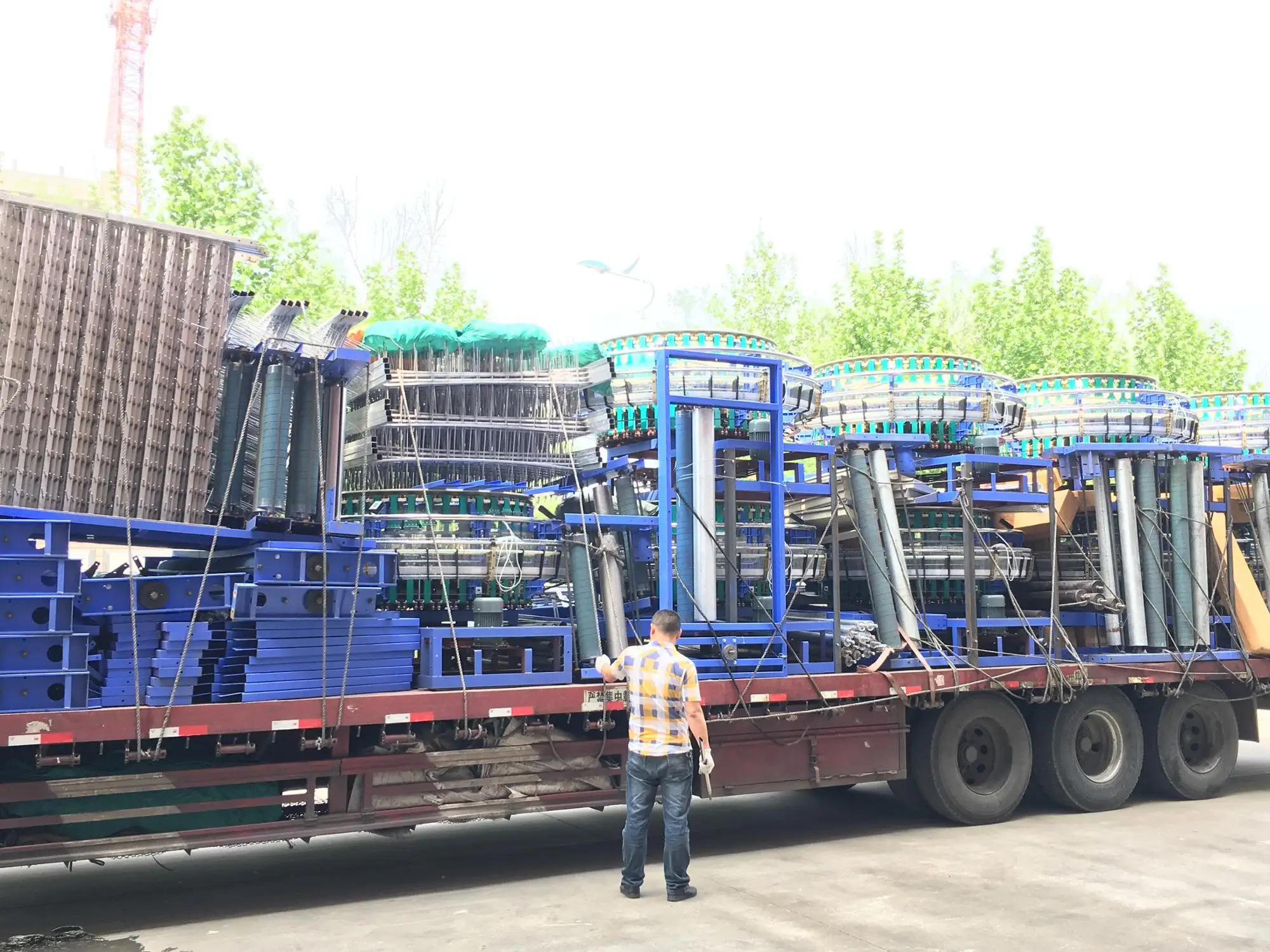 eight shuttles  circular loom machine