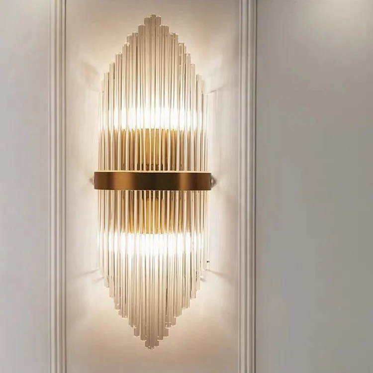 Modern Altın Lüks Avrupa Kristal Cam Duvar Lambası Kapalı Duvar Lambası Modern Altın Lüks Avrupa Kristal Cam Duvar Lambası Kapalı Duvar Lambası