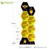 Honeycomb shaped cardboard display for sweets food and honey element mask