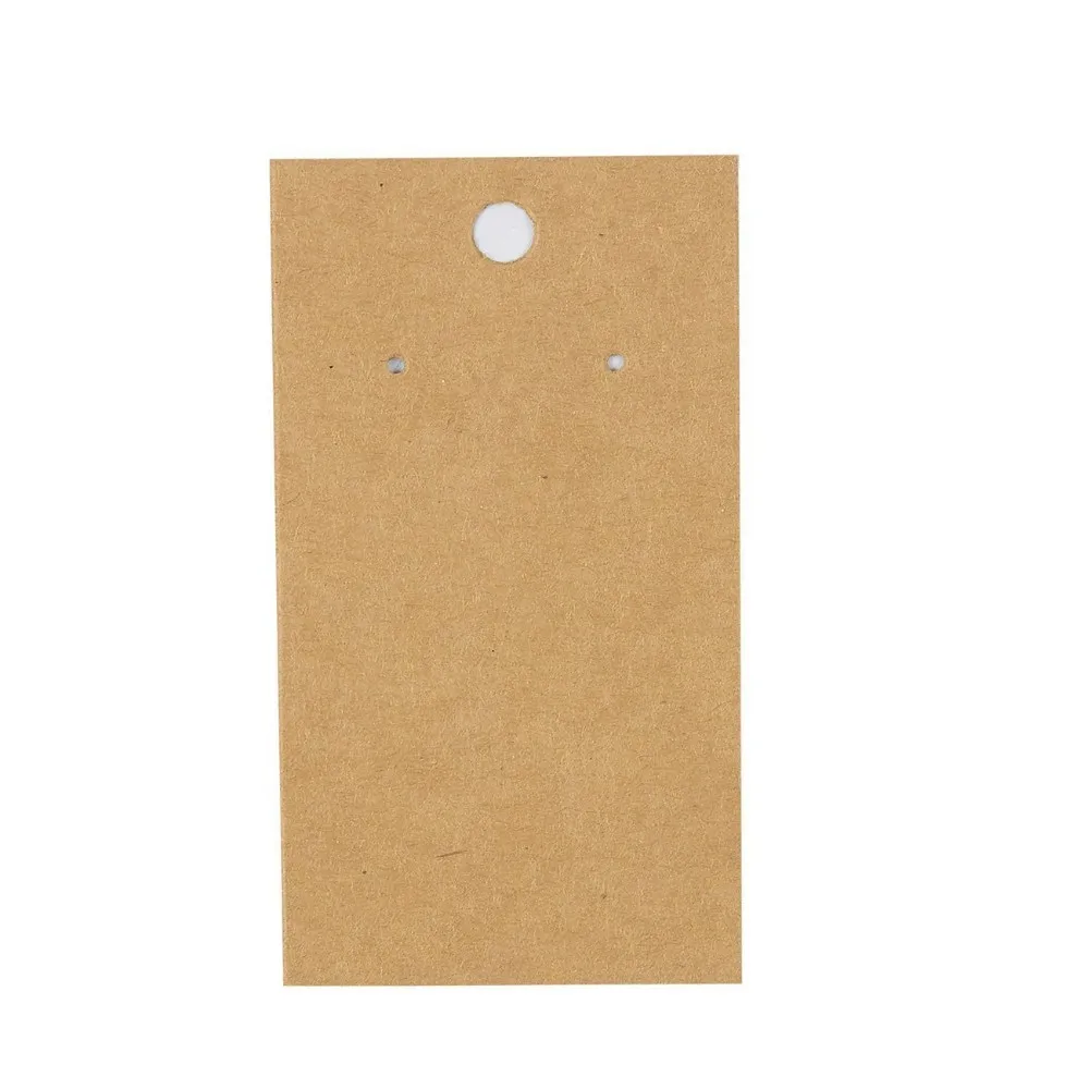 200 Set Earring Display Card Earring Card Holder Blank Kraft Paper Tags ...