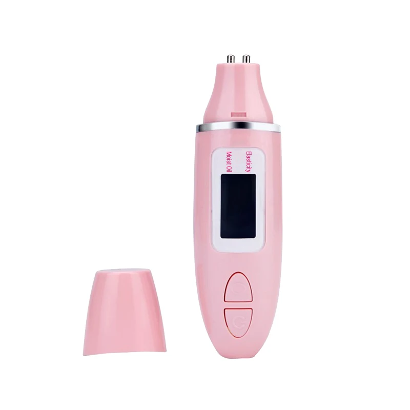 

Best Seller Products 2019 in US Skin Elasticity Test Facial Skin Test Machine For Beauty Salon Skin Analyser, Pink;white