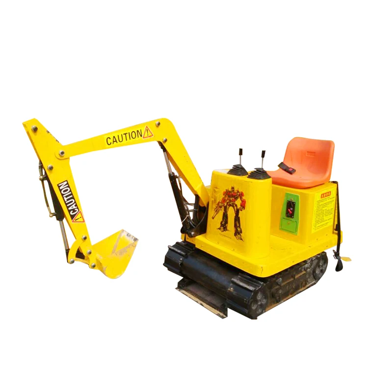 

Kids Play Land Amusement Machines Hydraulic Ride On Toy Mini Excavator For Shopping Centers, Yellow or customized