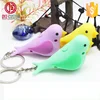 Bird Shape Led Keychain with Sound Effects Plastic Led Flashing Bird Key chain