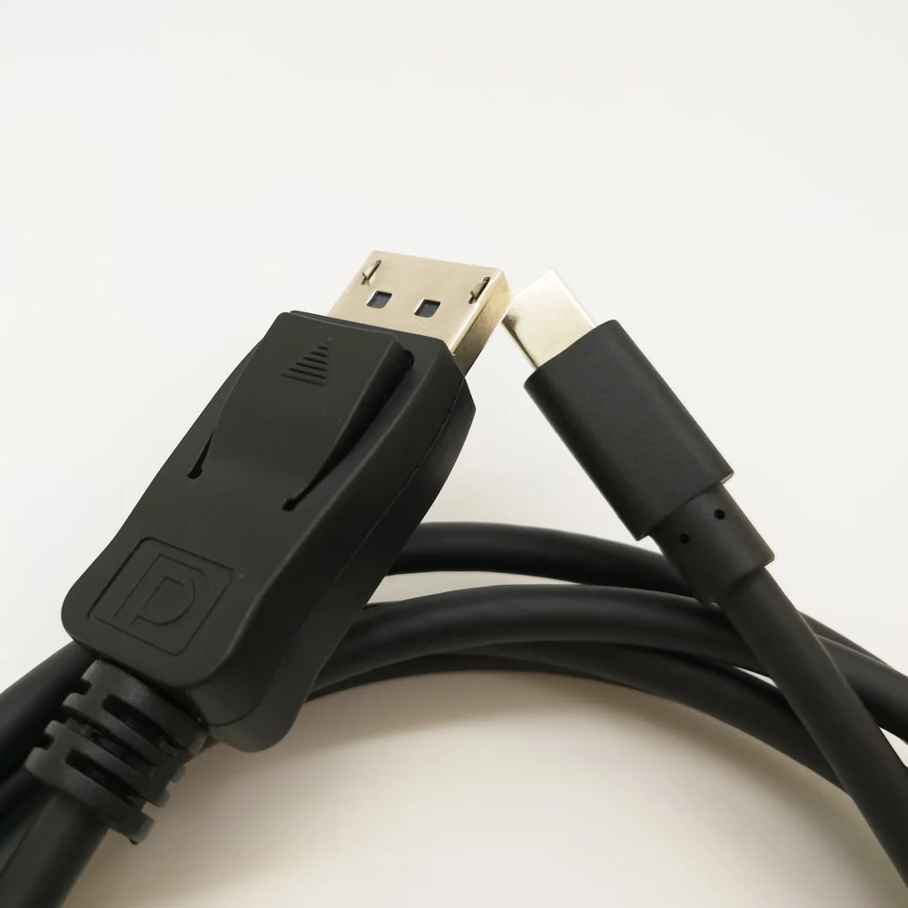 Siyah 6 Ayaklar DisplayPort Kablosu Mini DisplayPort (DP Mini DP)