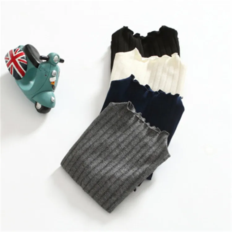 

ZQ043 Warm spring winter ruched baby knitted sweater, As photo