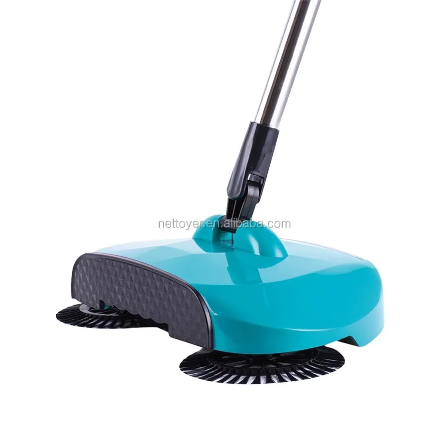 

Household hand push floor sweeper, spin broom 360 degree spinning broom, N/a