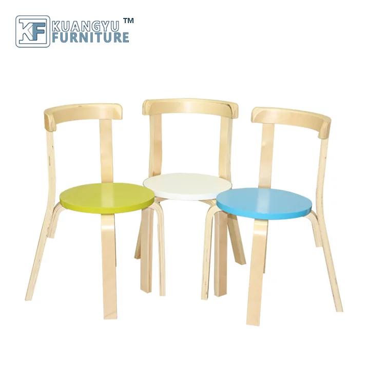 

Colorful Wood Seating Solid Wood Dining Chair Wooden Dining Chair, Optional