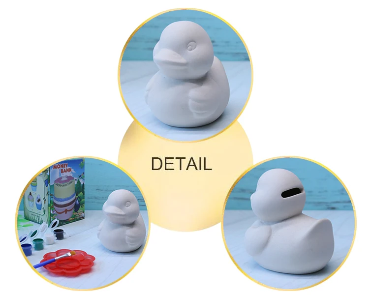 Unglazed Ceramic Bisque Diy Duck Piggy Bank For Painting Diy Toys Holiday Gifts Buy Diy Piggy