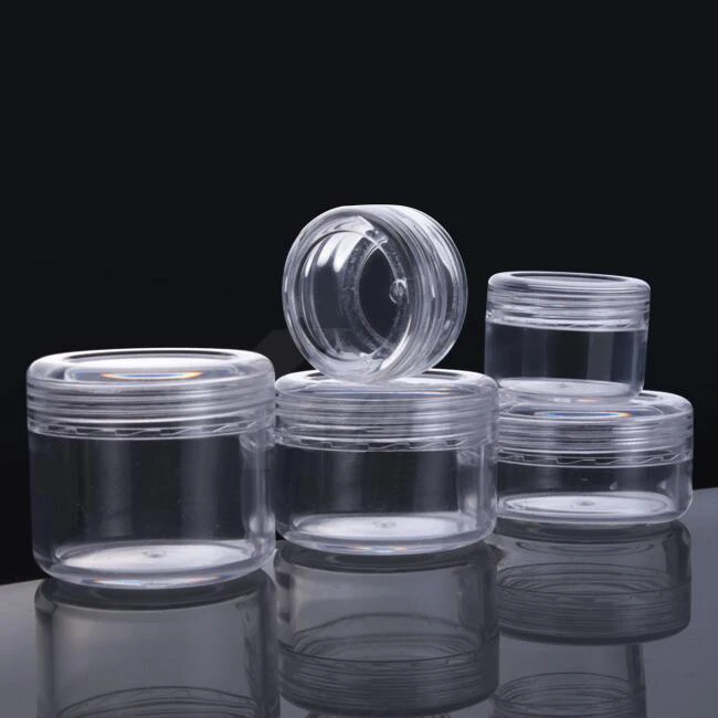 
3g 5g 10g 15g 20g Empty Plastic Small Jars for Cosmetics or Sample Packaging 